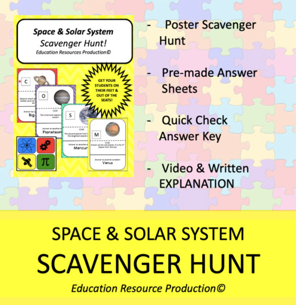 Solar System Scavenger Hunt Activity