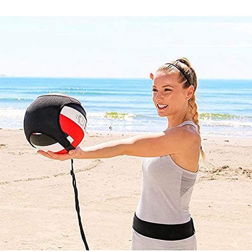 Volleyball Training Equipment Aid with Adjustable Waist Belt & 85″ Cord Length Perfect Volleyball Trainer for Your Skills Like Serving, Spiking, Arm Swing. Fits All Volleyball Sizes