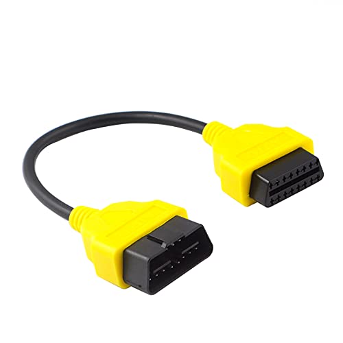 OLLGEN 1ft Feet 30cm 12″ OBD II OBD2 16 Pin Male to Female Extension Cable Car Diagnostic Extender Cord Adapter