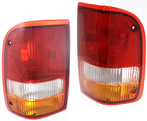 Garage-Pro Tail Light Lens and Housing Compatible with 1993-1997 Ford Ranger Set of 2, Driver and Passenger Side