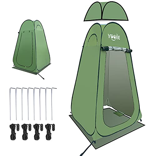 YOOBE Outdoor Camping Field Tent-Portable Privacy Shower Tent and Outdoor Toilet Super high and Spacious pop-up Changing Tent