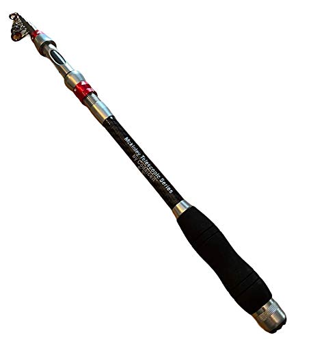 Telescopic Fishing Spinning Rod by Codaicen Fishing – Carbon Fiber Collapsible Spin Fishing Pole – Travel Rod for Freshwater Fishing Gear and Tackle 6’9″