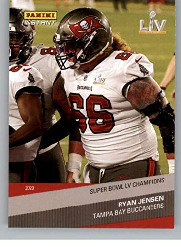 2021 Panini Super Bowl LV Champions #13 Ryan Jensen Tampa Bay Buccaneers (2020 NFL Season Champs – Panini Instant) NFL Football Card NM-MT