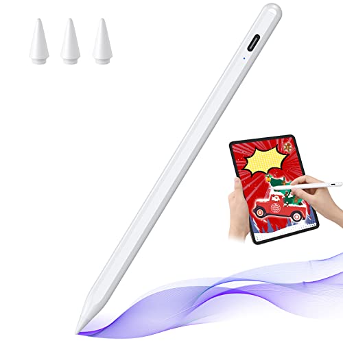 Stylus Pen for iPad with Tilt Sensitive and Fast Charge, JAMJAKE iPad Pencil Compatible with 2018-2022 Apple iPad Pro 11/12.9 Inch,iPad 10/9/8/7/6 Gen,iPad Mini 5/6 Gen,iPad Air3/4/5 Gen