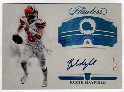 BAKER MAYFIELD 2018 Panini Flawless Dominant Gem Rookie RC Auto Facsimile Autograph Reprint