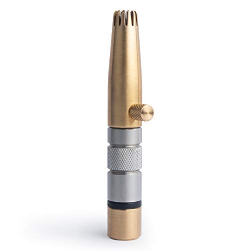 ROYAL [Made in Korea] Premium Nose Hair Trimmer for Men Freikugel, Manual, Battery-Free, Brass & Stainless Steel, Waterproof, Painless with a Patented Mechanism ET-32