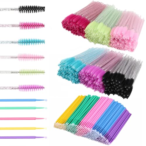 800 Pcs Disposable Micro Applicator Brush and Spoolies for Eyelash/Eyebrow Extension, Mascara Wands Tbestmax
