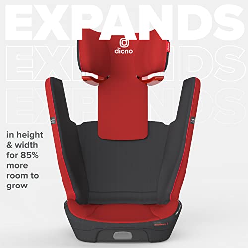 Diono Monterey 5iST FixSafe High Back Booster Car Seat with Expandable Height and Width, Compact Fold to Full Size Booster, Foldable, Portable Booster for Go-Anywhere Travel, Red Cherry | The Storepaperoomates Retail Market - Fast Affordable Shopping