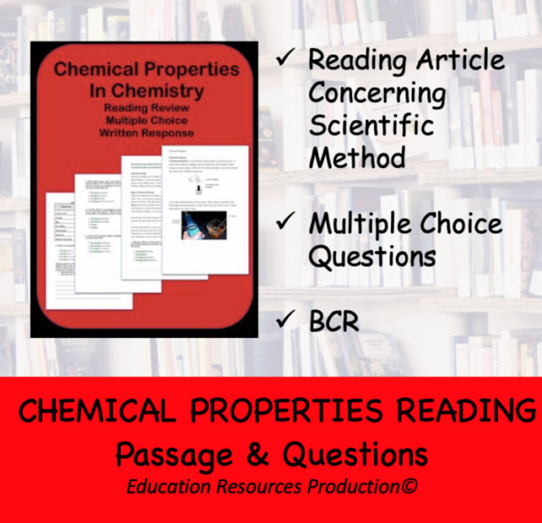 Chemical Properties Worksheet & Questions