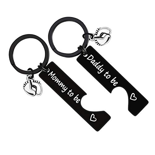 Mom and Dad to Be Keychain Gifts Pregnancy Announcement Gifts New Parents to Be Gifts First Time Mom Dad Gifts Baby Announcement Gifts for Expecting Parents