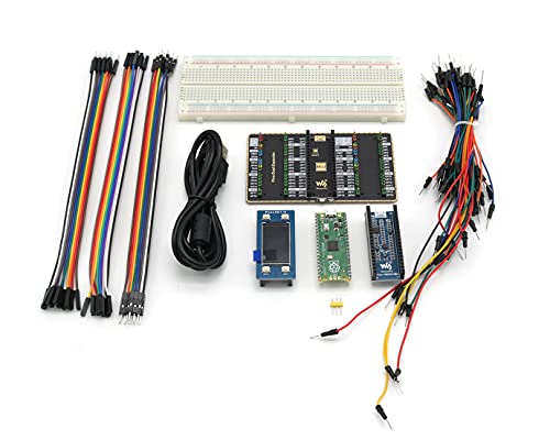 Raspberry Pi Pico Evaluation Kit Package B with The Pico + Color LCD + IMU Sensor + GPIO Expander and Cables