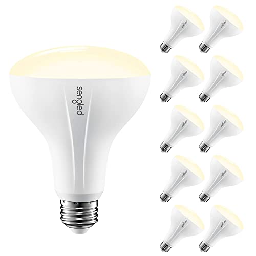 Sengled Zigbee Smart Bulb, Works with SmartThings and Echo with Built-in Hub, Voice Control with Alexa and Google Home, Hub Required, BR30 Dimmable Flood Light Bulb, Soft White 2700K, 10 Pack