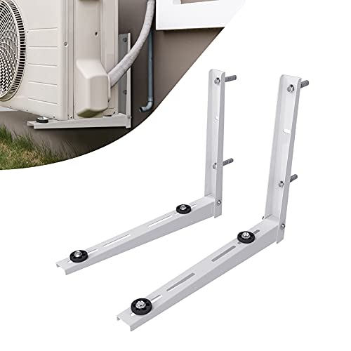 Pearwow Mini Split Wall Mounting Bracket for 9000-18000 BTU Universal Ductless Air Conditioner Heat Pump Systems,Compressors,Condenser Units,Support up to 280lbs