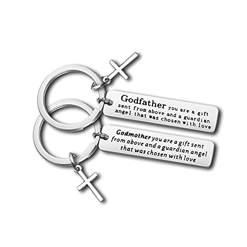 Godparent Gift from Godchild Godmother Proposal Gift Christening Gift First Communion Keychain for Godmother Godfather Godparents Announcement Gift Appreciation Godparent Gift Fathers Mothers Day Gift