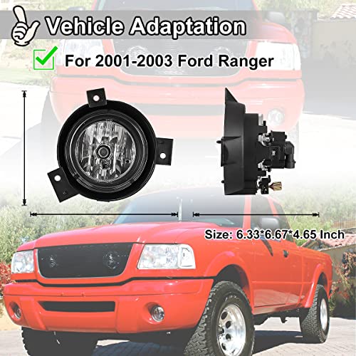 Nixon Offroad Fog Light for 2001 2002 2003 Ford Ranger, Bumper Driving Fog Light Lamps Assembly,OEM Fog Lamp Replacement With Bulb H10 12V 42W Chrome Black Housing Clear Lens, Driver+ Passenger Side | The Storepaperoomates Retail Market - Fast Affordable Shopping