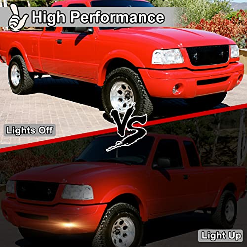 Nixon Offroad Fog Light for 2001 2002 2003 Ford Ranger, Bumper Driving Fog Light Lamps Assembly,OEM Fog Lamp Replacement With Bulb H10 12V 42W Chrome Black Housing Clear Lens, Driver+ Passenger Side | The Storepaperoomates Retail Market - Fast Affordable Shopping