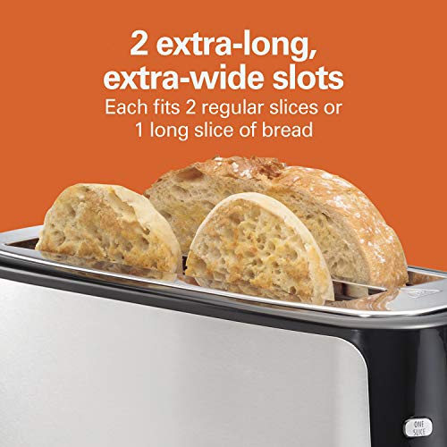 Hamilton Beach 4-Slice Toaster with Long-Slots, Sure-Toast Technology, Bagel & Defrost Settings, Auto-Shutoff, Stainless Steel (24820) | The Storepaperoomates Retail Market - Fast Affordable Shopping
