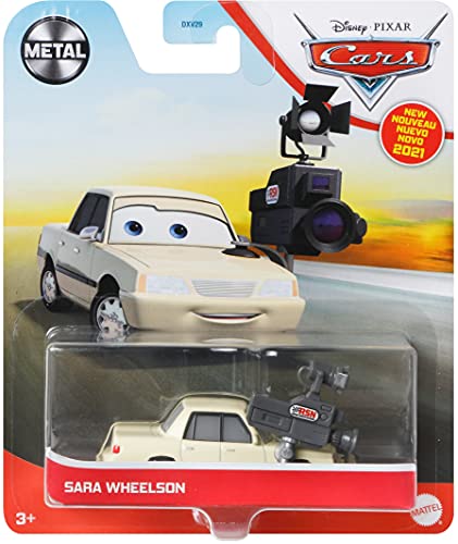 Disney Cars and Pixar Cars Sara Wheelson, Miniature, Collectible Racecar Automobile Toys Based on Cars Movies, for Kids Age 3 and Older, Multicolor
