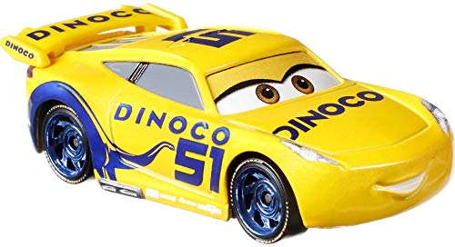 Disney Cars Dinoco Cruz Ramirez, Miniature, Collectible Racecar Automobile Toys Based on Cars Movies, for Kids Age 3 and Older, Multicolor