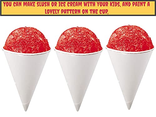 Smygoods White Paper Cone Cups 4.5 Oz, Snow Cone Cups 200 Count, (200 Count) | The Storepaperoomates Retail Market - Fast Affordable Shopping