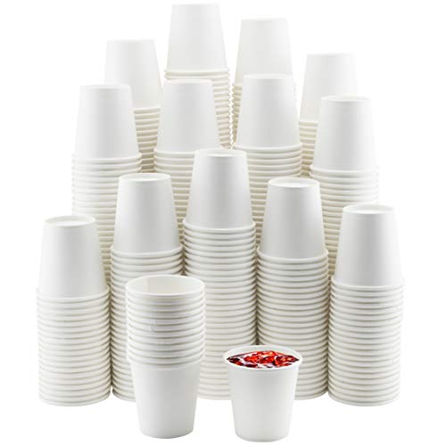 NYHI 1000-Pack 4 oz. White Paper Disposable Cups – Hot / Cold Beverage Drinking Cup for Water, Juice, Coffee or Tea – Ideal for Water Coolers, Party, or Coffee On the Go’