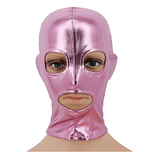Vimoisa Metallic Cycling Face Neck Mask Hat Ultra Balaclava Hood(Pink)
