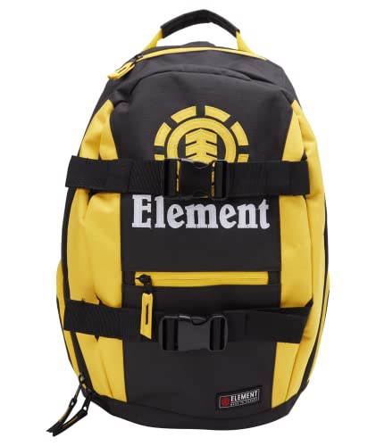 Element Men’s Mohave Backpack – Lightweight -School Bookbag -With Skate Straps, Black/Yellow