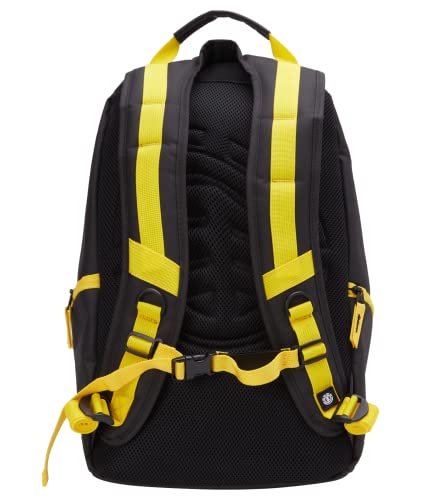 Element Men’s Mohave Backpack – Lightweight -School Bookbag -With Skate Straps, Black/Yellow | The Storepaperoomates Retail Market - Fast Affordable Shopping