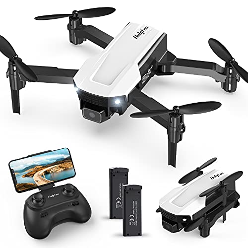 Mini Drone for Kids with Camera, Holyton HT25 1080P HD Photo, Foldable Toy Drone Gifts for Beginners & Adults, Altitude Hold, Voice/Gesture Control, One Key Take Off/Landing, 3D Flip, 2 Batteries