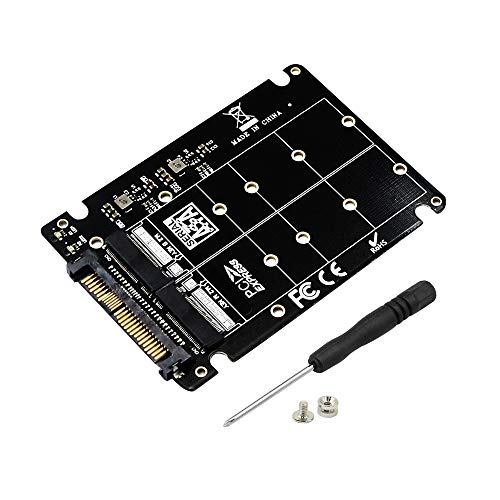 CERRXIAN SFF-8639 NVME U.2 to NGFF M.2 M Key & B Key SSD Adapter for 2280 2260 2242 2230 SSD (Not SATA Interface)