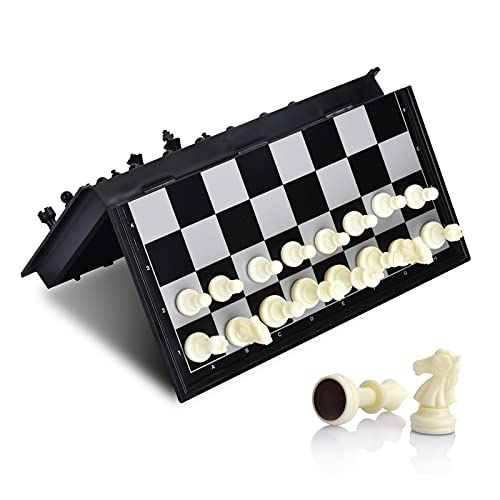 ColorGo Chess Set with Folding Magnetic Travel Games Board and 2 Extra Queens for Kids and Adults | The Storepaperoomates Retail Market - Fast Affordable Shopping