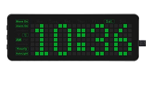 waveshare Rectangle Electronic Clock for Raspberry Pi Pico Board LED Digits Alarm Clock,Features Accurate Electronic Clock, Temperature Display, Auto Brightness Adjustment, Alarm,Button Config