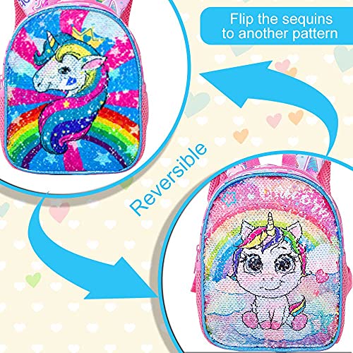 AGSDON Toddler Backpack with Leash, 9.5″ Baby Unicorn Safety Leashes Removable Tether Bookbag | The Storepaperoomates Retail Market - Fast Affordable Shopping