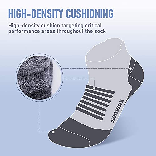 Samsox 2-Pair Merino Wool Running Socks, Made in USA, Black L/XL (Men 10-13 / Women 12+) | The Storepaperoomates Retail Market - Fast Affordable Shopping