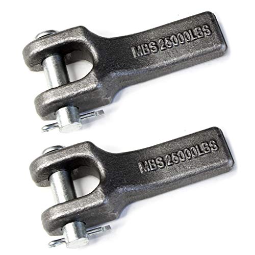 (Pack of 2) 3/8 inch Weld-On Safety Chain Retainer for Truck Trailer Hitch