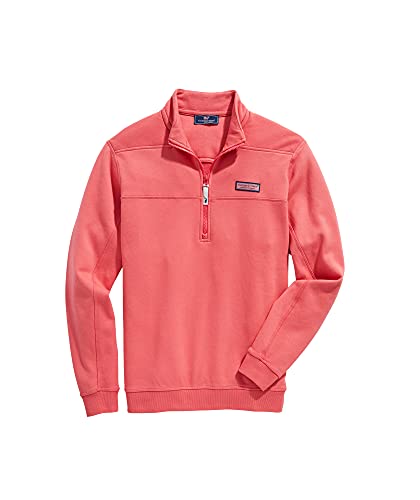 vineyard vines Men’s Collegiate Shep Shirt 1/4-Zip Pullover, Jetty Red, Medium