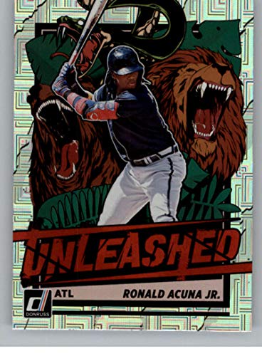 2021 Donruss Vector Unleashed #5 Ronald Acuna Jr. Atlanta Braves Baseball Trading Card From Panini America