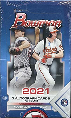 2021 Bowman Baseball Hobby HTA Jumbo (12 Packs/32 Cards: 3 Autos)