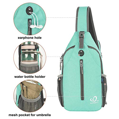 WATERFLY Crossbody Sling Backpack Sling Bag Travel Hiking Chest Bag Daypack | The Storepaperoomates Retail Market - Fast Affordable Shopping
