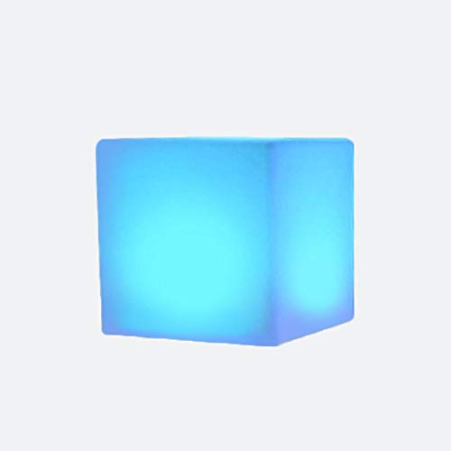 Creative Colorful LED Light Cube Stools Indoor Night Lighting 16 RGB Colors Cool Cube Lights Tesseract Mood Lamp Waterproof and Rechargeable Beside Desk Lamp Home Garden Party Decoration