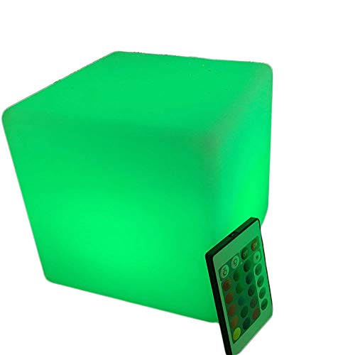 Creative Colorful LED Light Cube Stools Indoor Night Lighting 16 RGB Colors Cool Cube Lights Tesseract Mood Lamp Perfect for Kids Nursery and Toys Home Garden Party Decoration