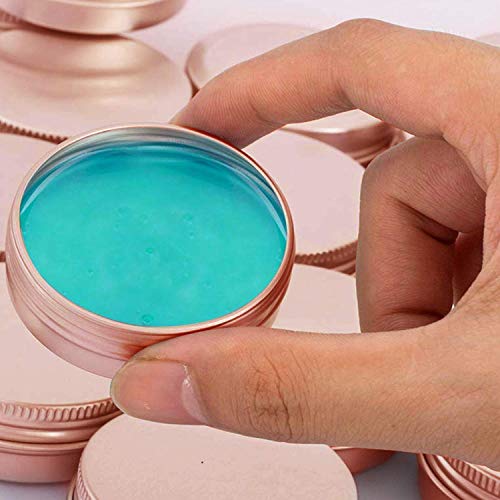0.5 Ounce Aluminum Tin Jar Refillable Containers 15 ml Aluminum Screw Lid Round Tin Container Bottle for Cosmetic, Lip Balm, Cream, 20 Pcs Rose Gold | The Storepaperoomates Retail Market - Fast Affordable Shopping