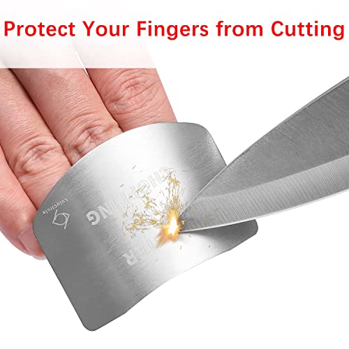 Finger Guards for Cutting, Stainless Steel 304 Finger Guard for Cutting Food, Finger Protectors, Finger Protector, Avoid Hurting when Slicing and Dicing, 2 Pieces | The Storepaperoomates Retail Market - Fast Affordable Shopping