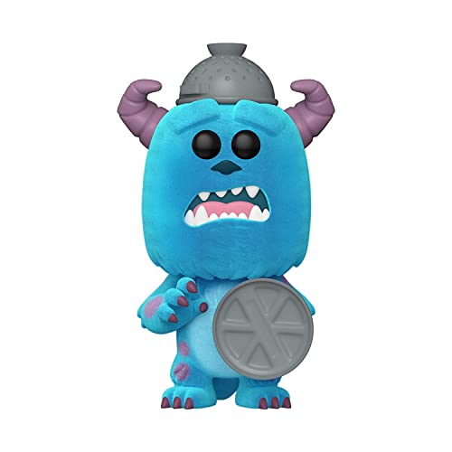 Funko Pop! Disney: Monsters Inc 20th – Sulley + Lid, Amazon Exclusive (Flocked)