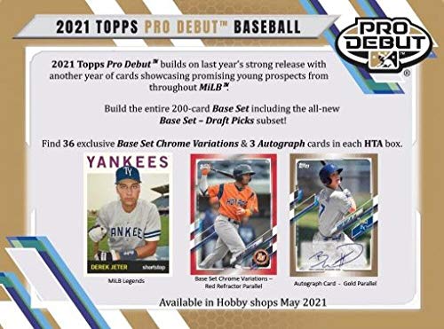 2021 Topps Pro Debut Baseball HTA Jumbo Box (6 Packs/24 Cards: 3 Autos) | The Storepaperoomates Retail Market - Fast Affordable Shopping