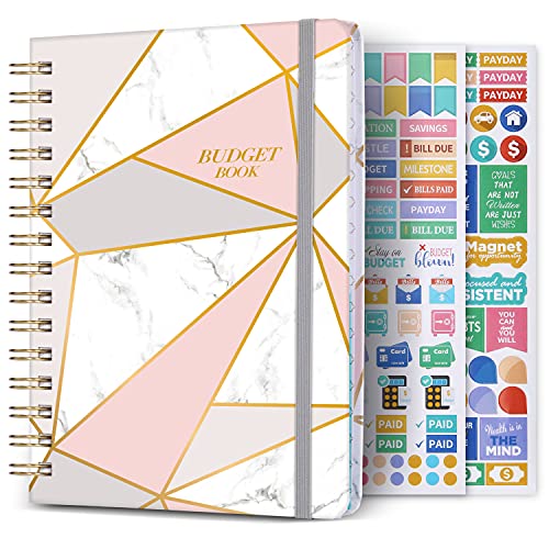Budget Planner – 12 Monthly Financial Organizer, Expense Tracker, Undated Finance Planner, 6″ x 8.2″, Monthly Budget Book, Account Book, Start Anytime to Take Control of Your Money