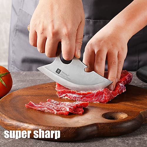 Small Meat Knife Full Tang Kitchen Utility Knife Portable Outdoor Camping Knife with Bottle Opener Handmade Boning Knife with Sheath German Stainless Steel Outdoor Knife for BBQ, Fishing, Hiking | The Storepaperoomates Retail Market - Fast Affordable Shopping