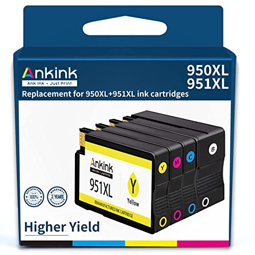950XL 951XL Combo Pack for HP OfficeJet Pro 8600 8610 8620 Printer Ink Cartridge Replacement for HP 950 951 hp950 hp951 XL hp950xl hp951xl to Officejet pro 8100 8625 8630 8660 8615 276DW 251DW printer