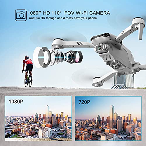 DRONEEYE 4DF10 Drone with 1080P Camera for Adults,Foldable RC Quadcopter with WiFi FPV Live Video for Kids Beginners,Trajectory Flight,App Control,3D Flips,Altitude Hold,2 Batteries,Carrying Case | The Storepaperoomates Retail Market - Fast Affordable Shopping
