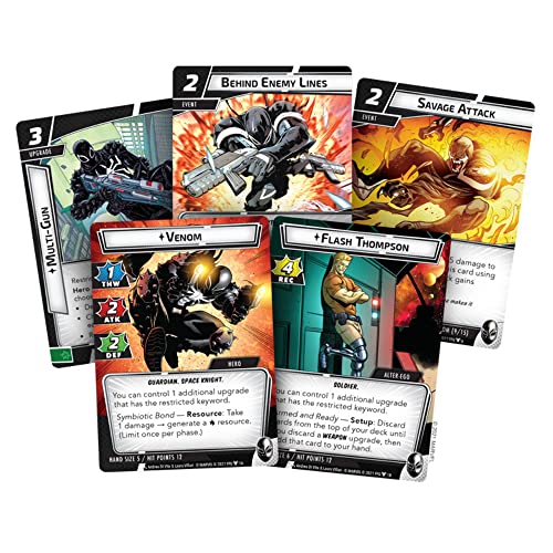 Marvel Champions The Card Game Venom HERO PACK | Strategy Card Game for Adults and Teens | Ages 14+ | 1-4 Players | Average Playtime 45-90 Minutes | Made by Fantasy Flight Games | The Storepaperoomates Retail Market - Fast Affordable Shopping